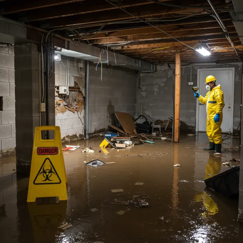 Flooded Basement Electrical Hazard in Chittenden, VT Property